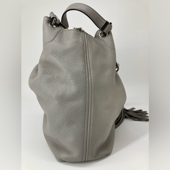 MICHAEL KORS Gray Camden Drawstring Hobo Shoulder Bag - Picture 4 of 16